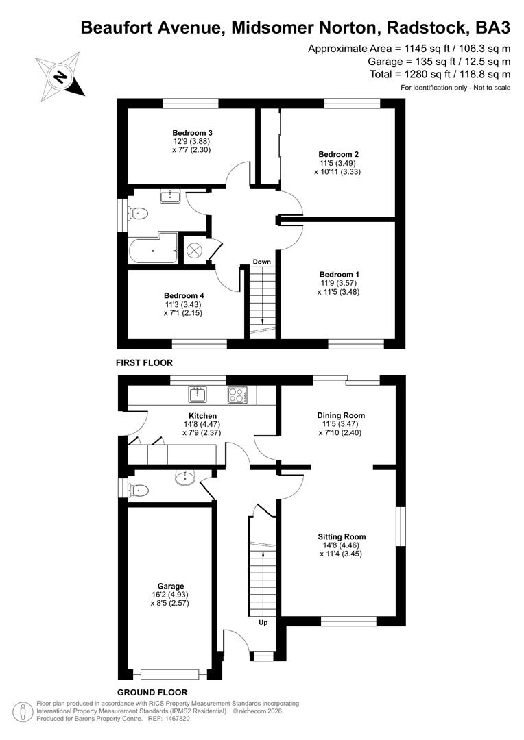 36, Beaufort Avenue, Radstock floorplan