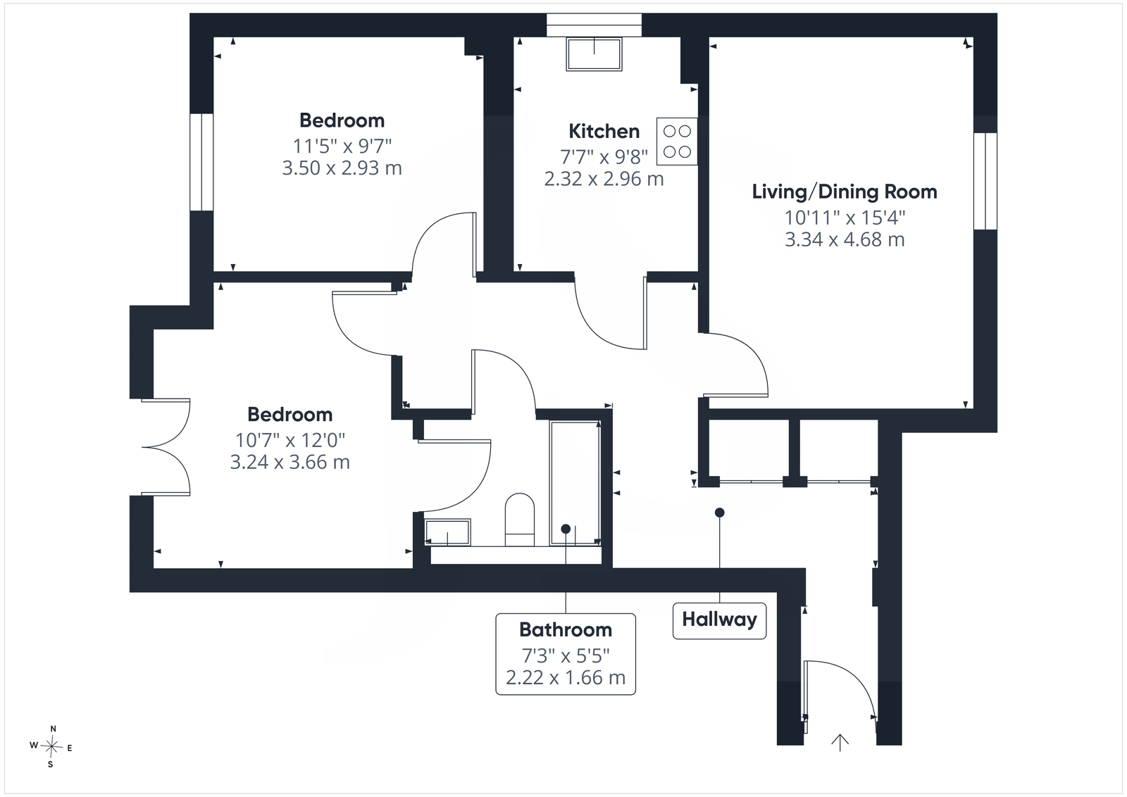 Lomas Court, 43a,Flat 13, Wordsworth Road, Worthing floorplan