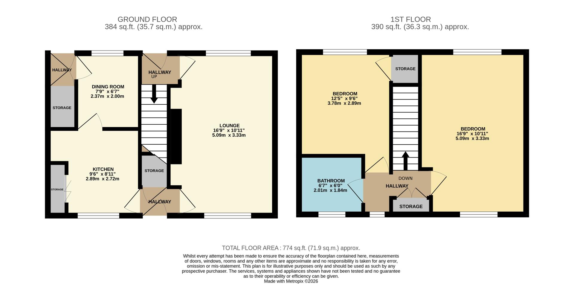 22, Leeson Crescent, Barton Seagrave floorplan