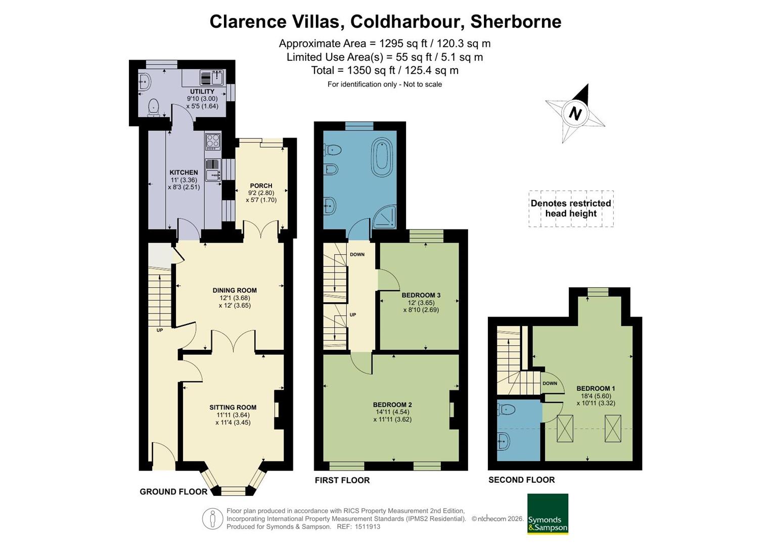 White Rose, 3, Clarence Villas, Coldharbour, Sherborne floorplan