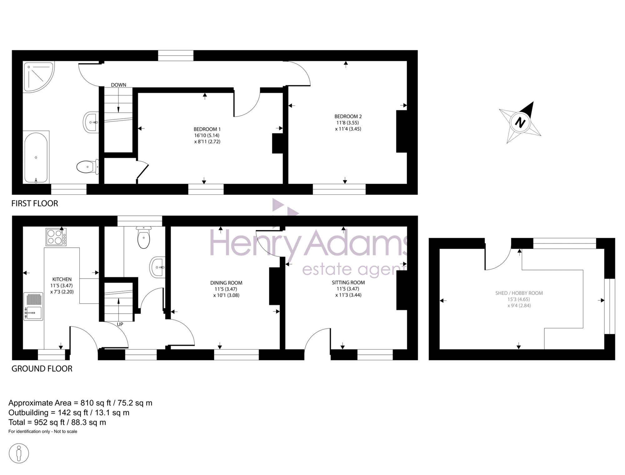 Bakers Cottage London Road, Liss floorplan