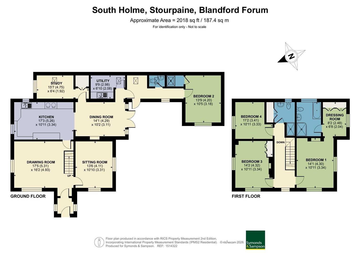 Rose House, 27 South Holme, Blandford Forum floorplan