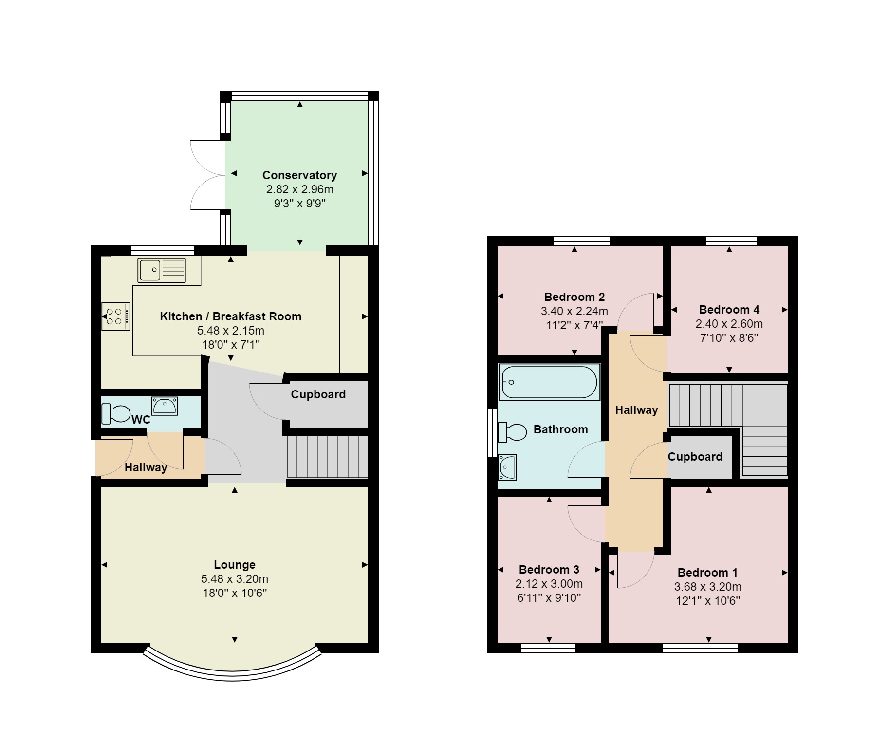 4 Bedrooms End terrace house for sale in Binney Court, Heathfield, Crawley RH10