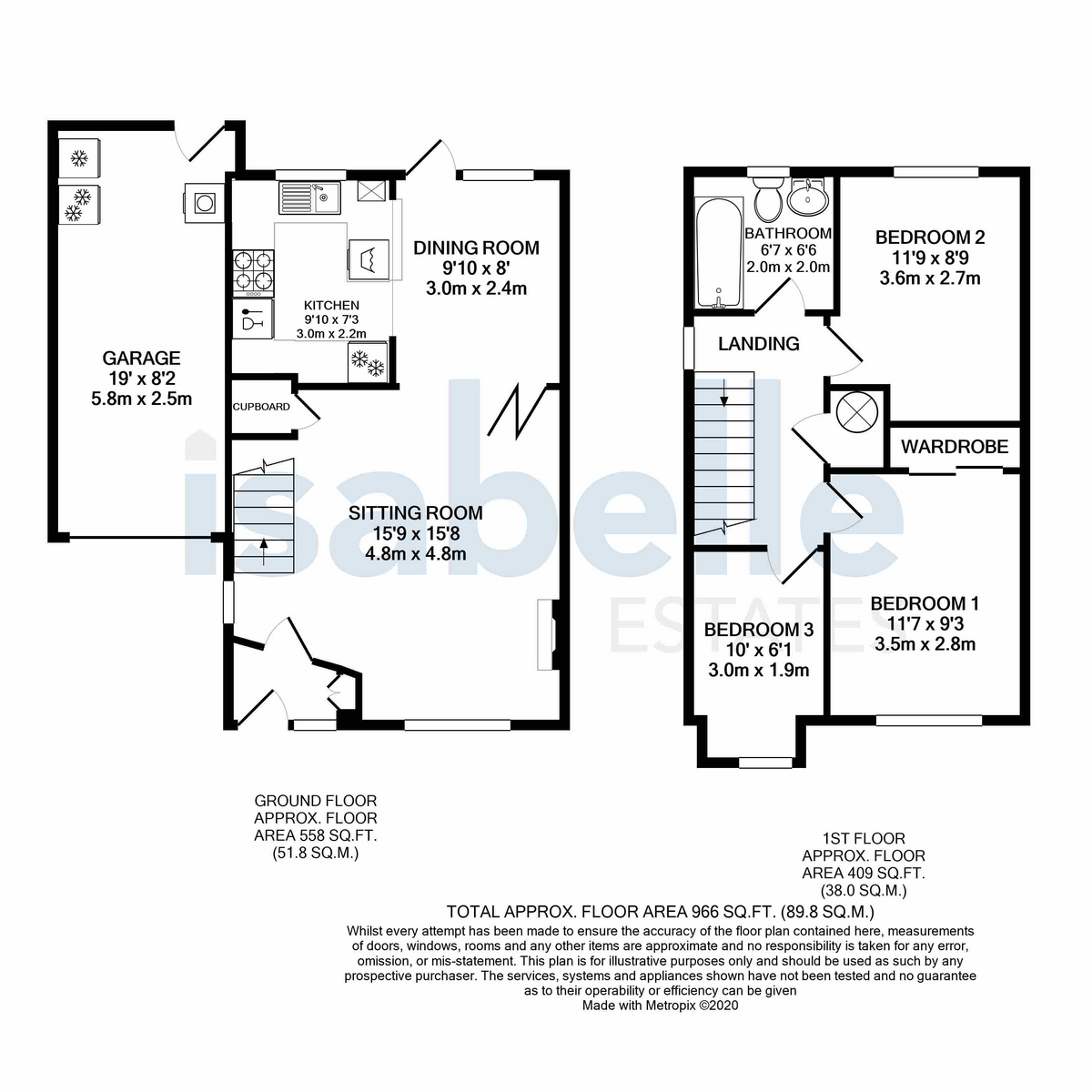 27, Crabtree Dell, Letchworth Garden City floorplan