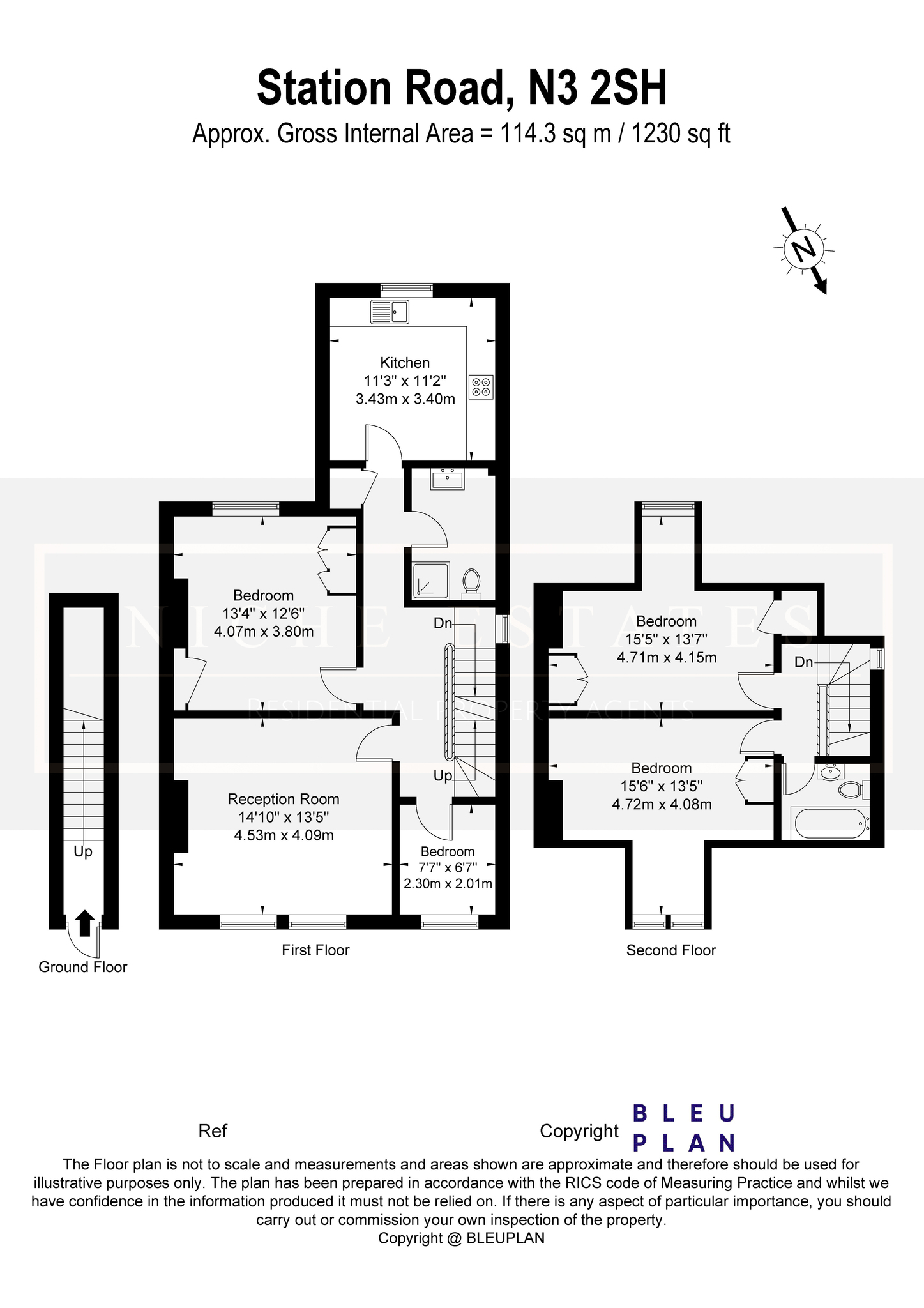 61B, Station Road, London floorplan