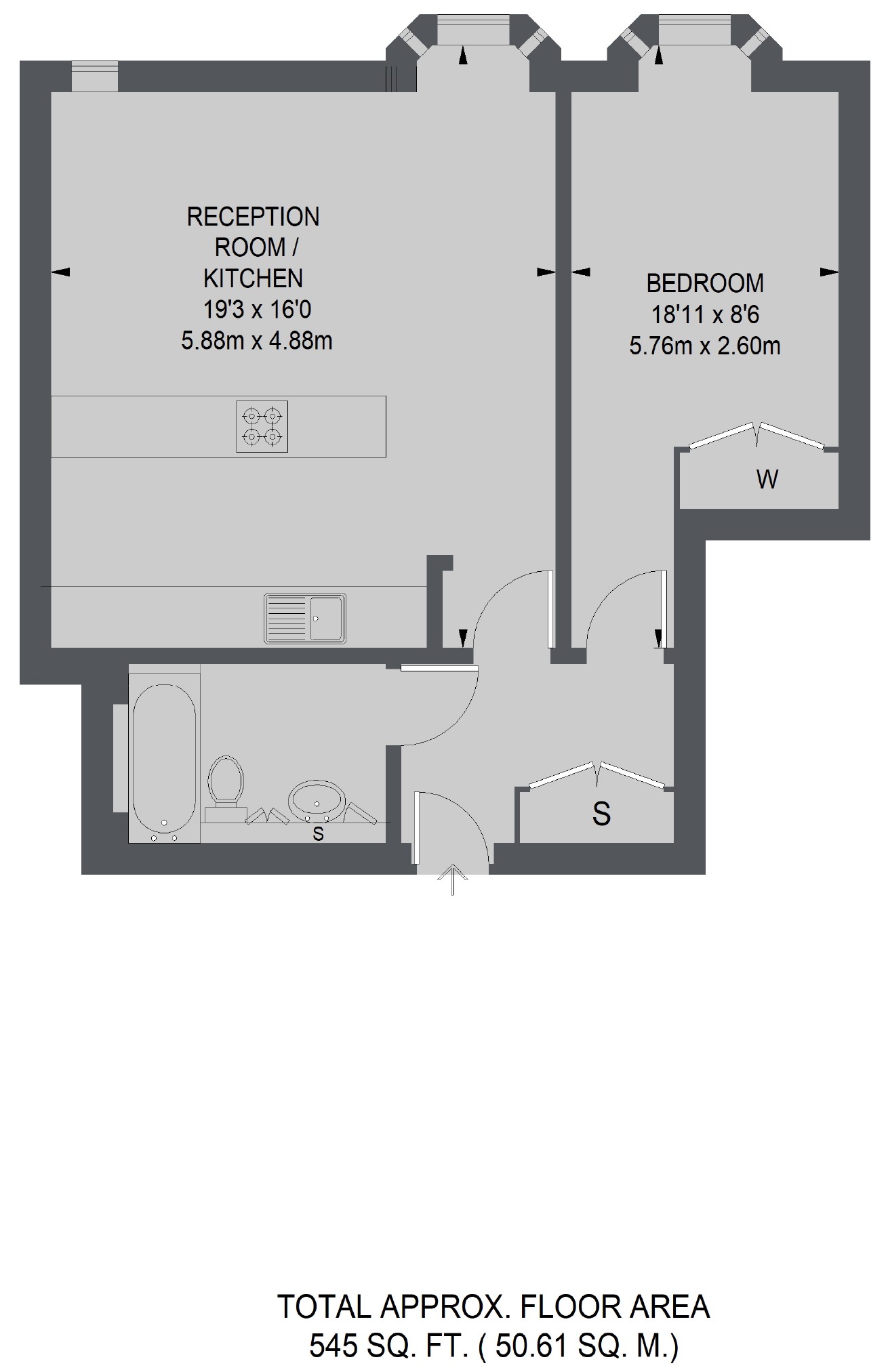 Flat 5, College Court, 1A, Berners Street, London floorplan