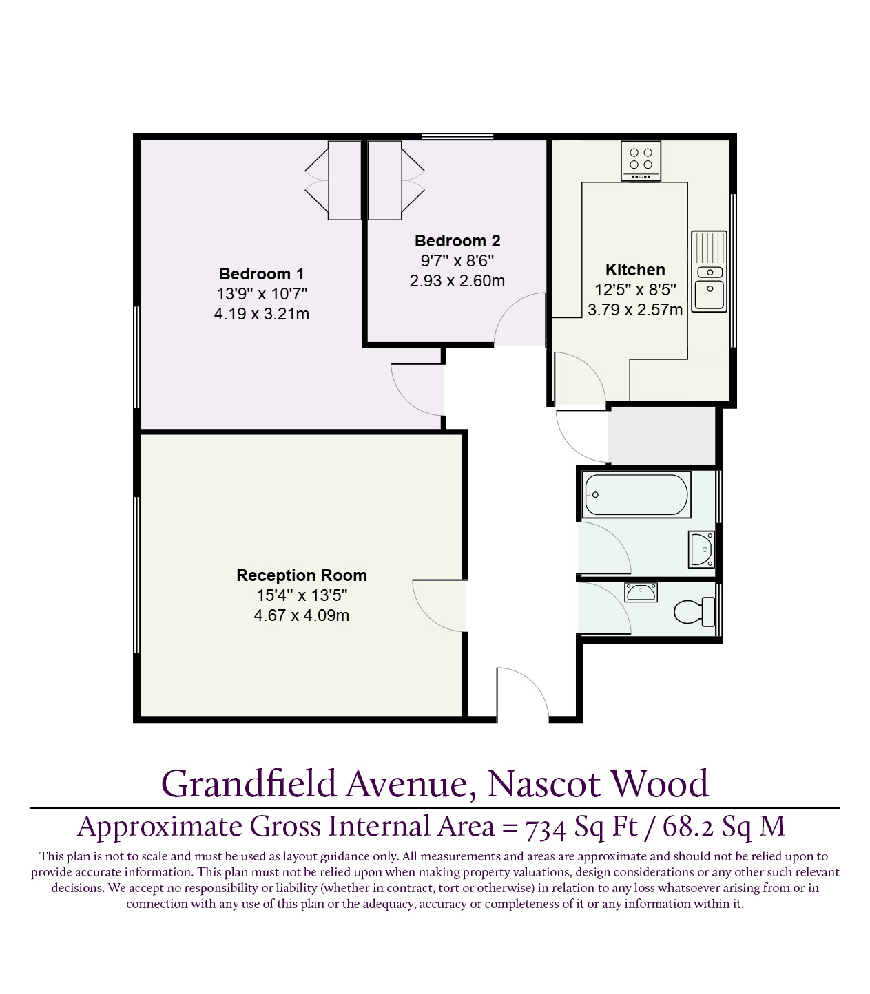 Flat 4, 100, Grandfield Avenue, Watford floorplan