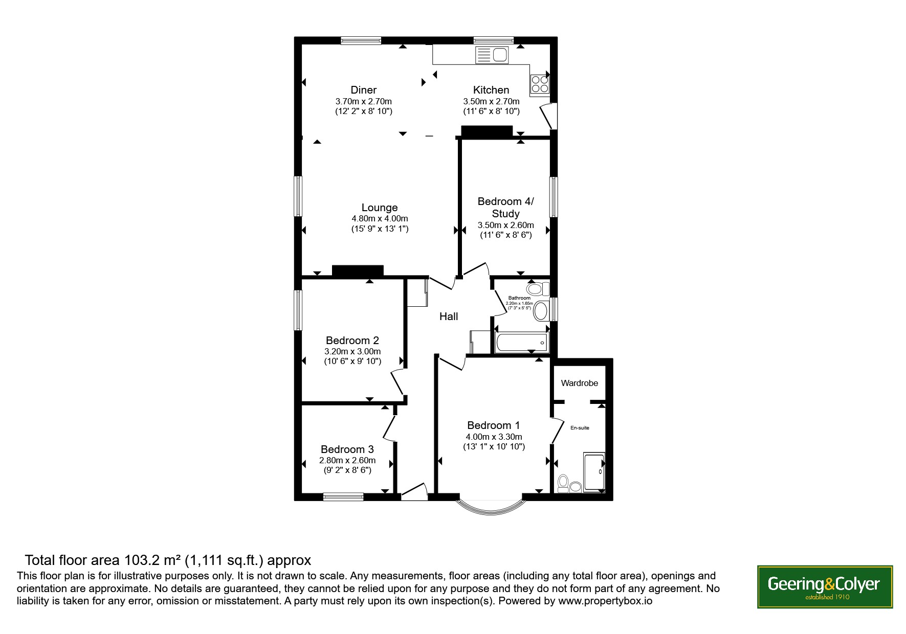 Beauxfield, Dover floorplan