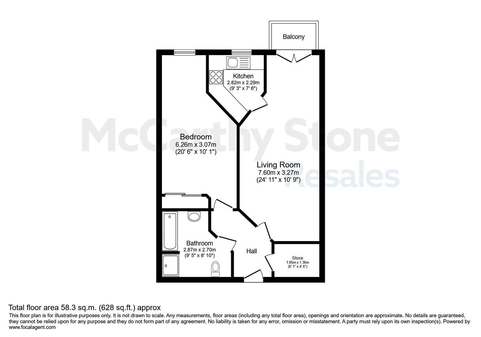 27 Henderson Court, North Road, Newcastle Upon Tyne floorplan