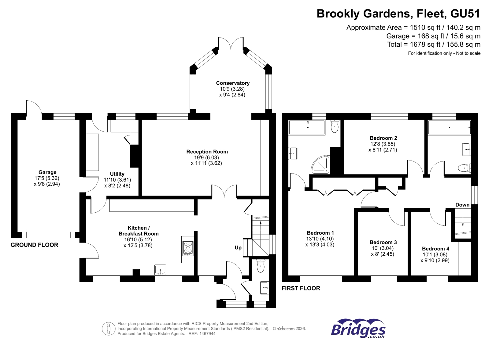 28, Brookly Gardens, Fleet floorplan