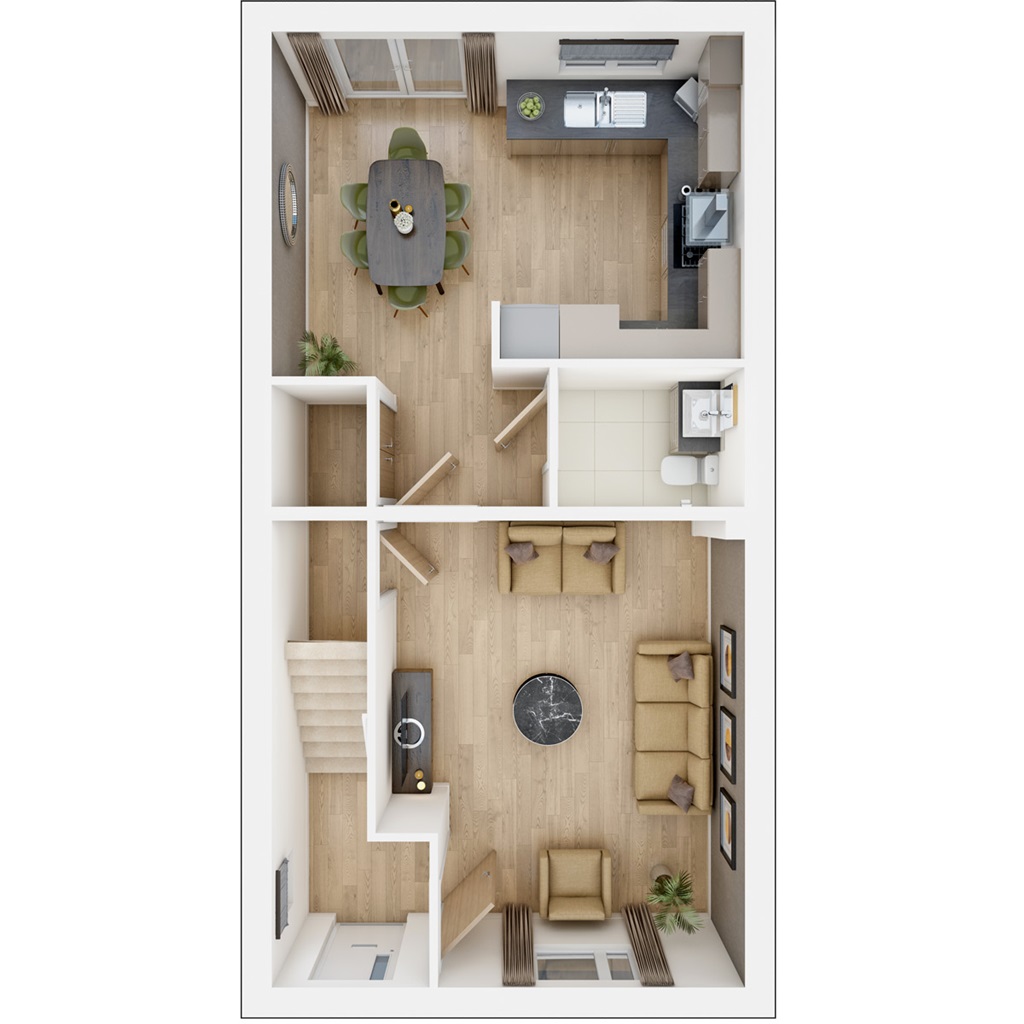 The Featherstone - Plot 63, Friars Oak, London Road, Hassocks floorplan