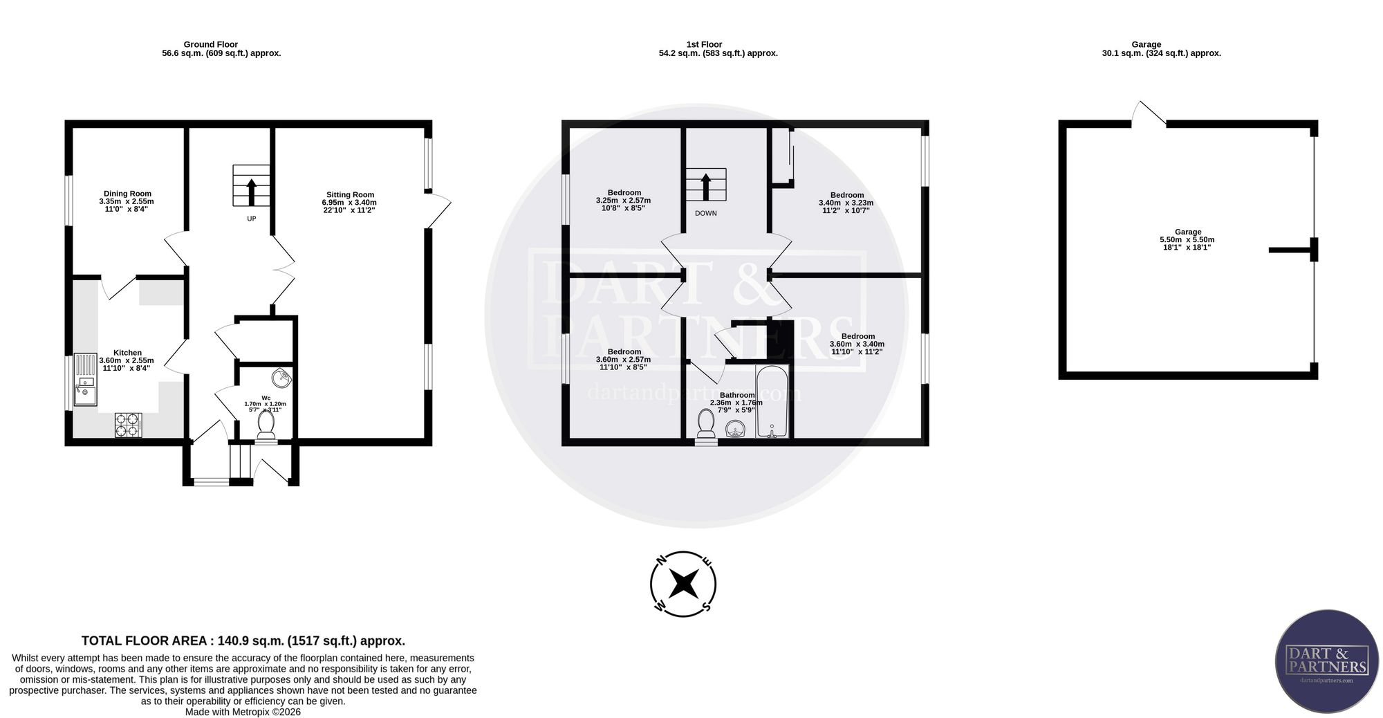 10 Oakland Walk, Dawlish floorplan