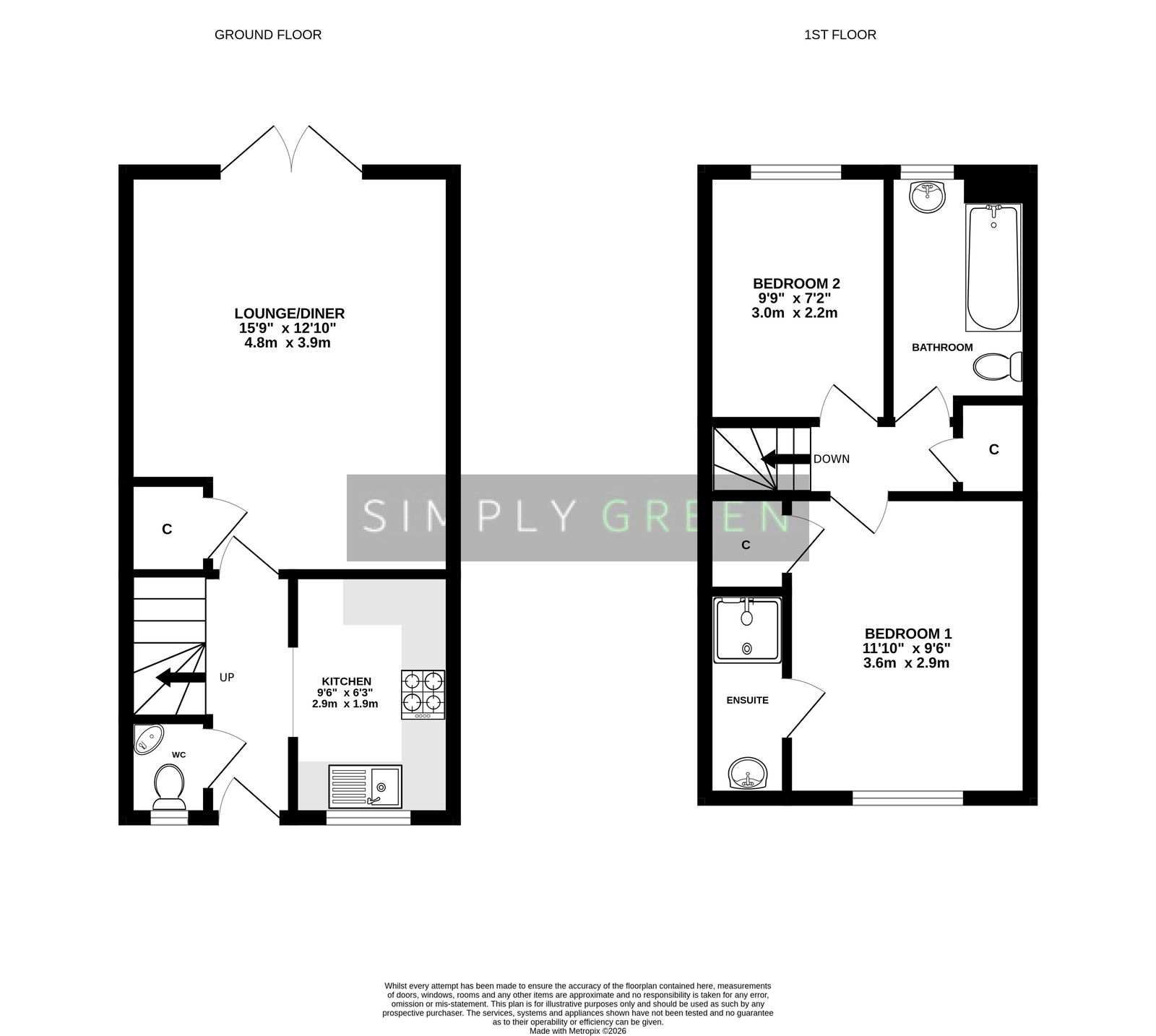 10, Holly Close, Newton Abbot floorplan