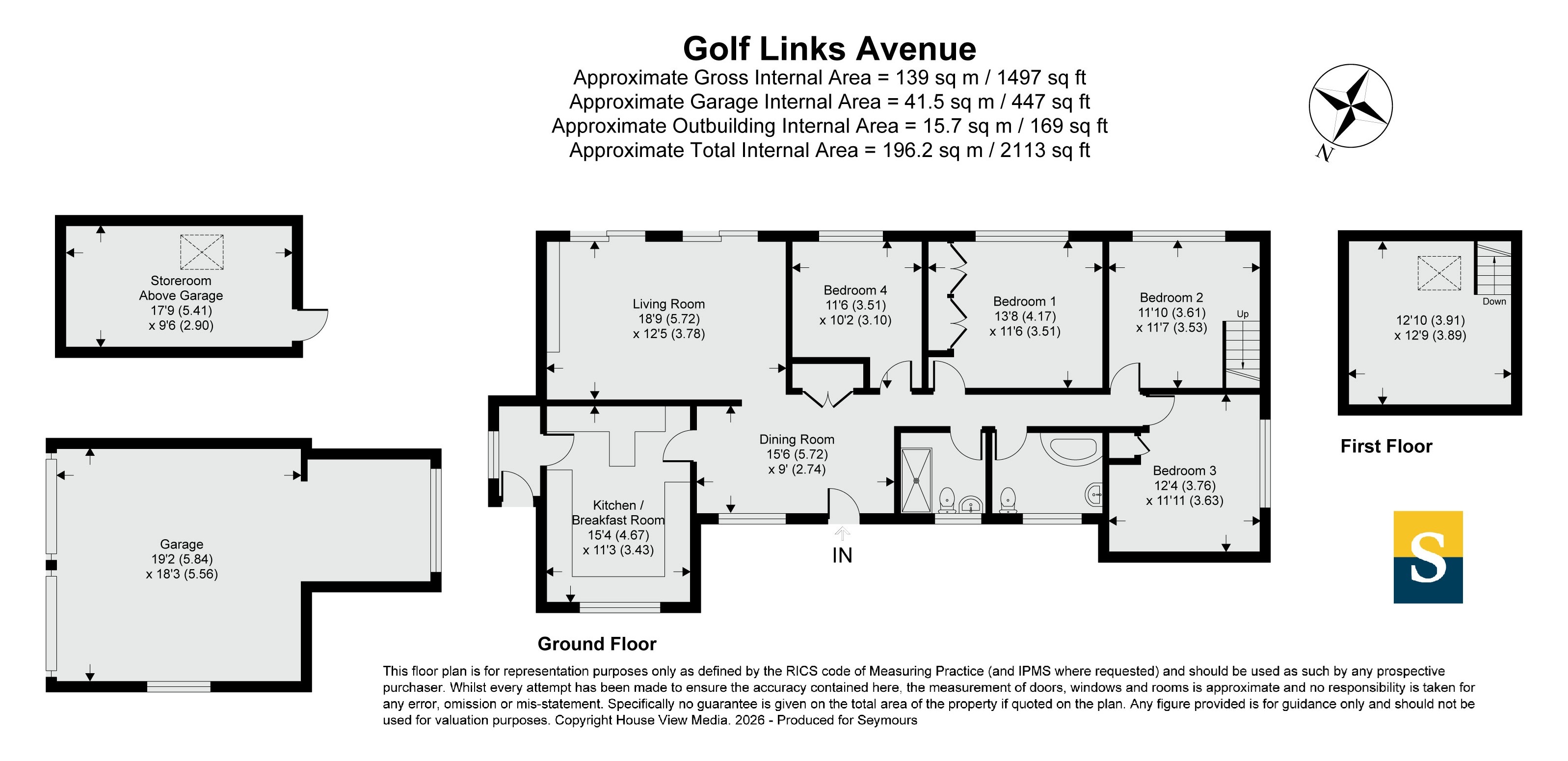 Cobwebs, 11, Golf Links Avenue, Surrey floorplan