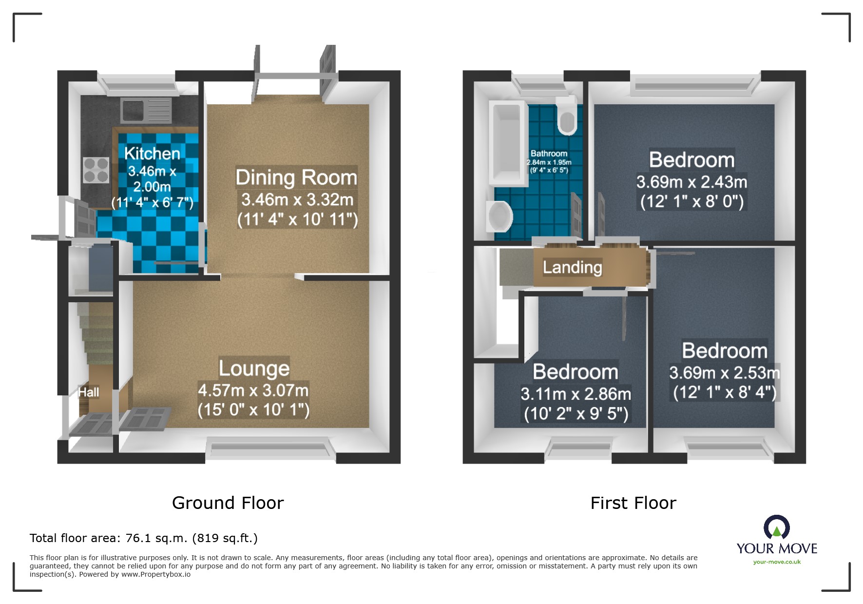 23, Bluebell Road, West Midlands floorplan