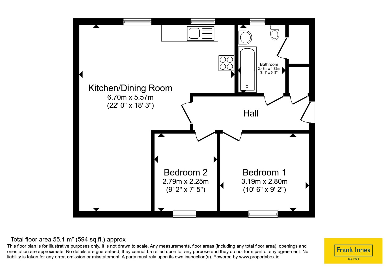 35, Vicarage Walk, Chesterfield floorplan