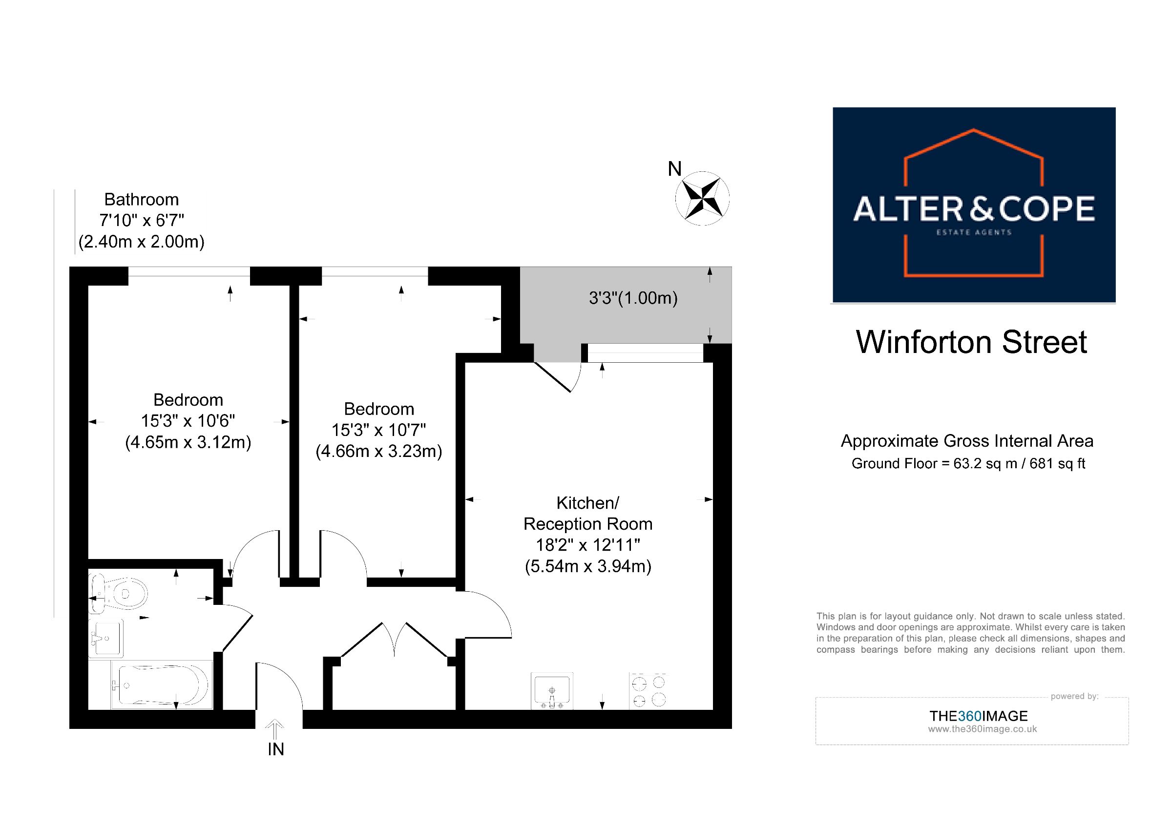 C401, Carmine Wharf, London floorplan