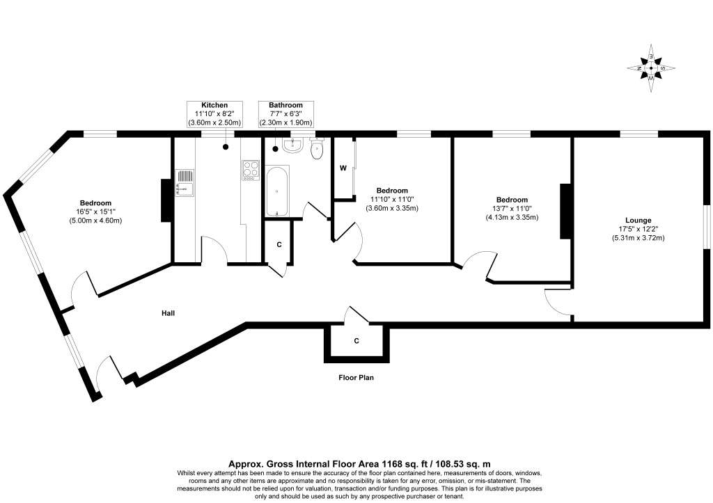 9, St Leonards Place,, Kinghorn floorplan
