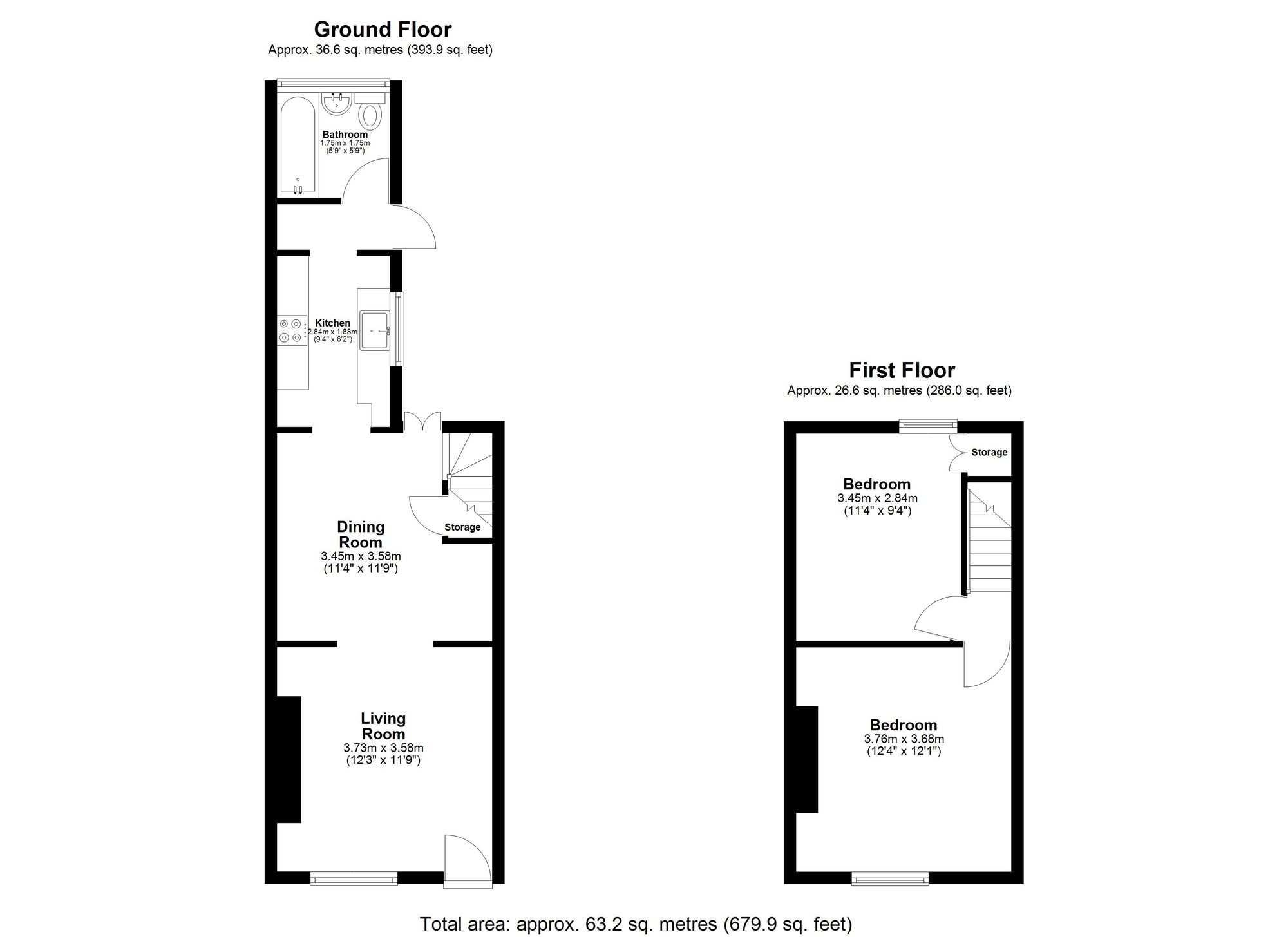 203 Manor Road, Chigwell floorplan