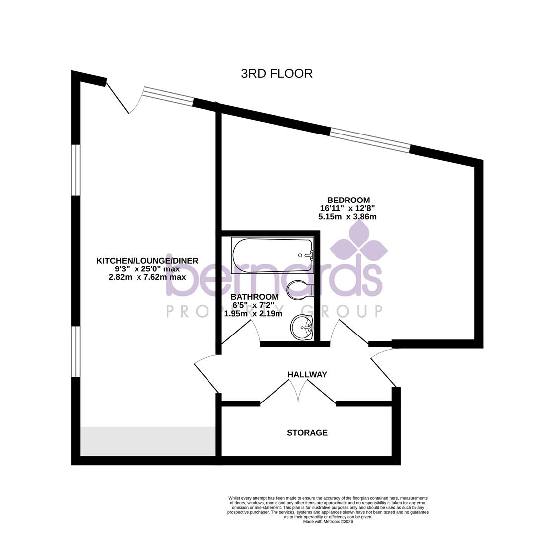 Apartment 52 Handleys Corner, Palmerston Road, Southsea floorplan