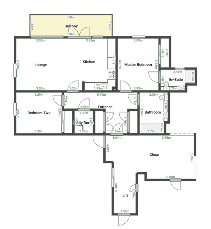 Eldon Street, Greenock floorplan