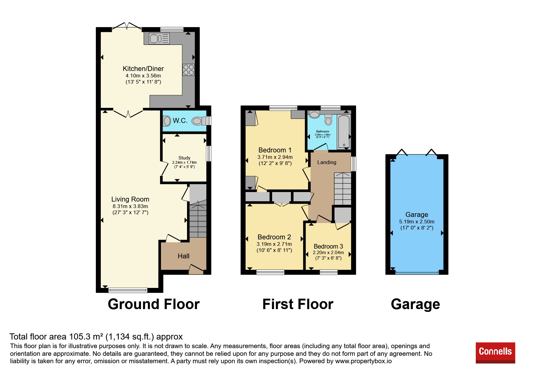 25, Hazel Way, Crawley floorplan