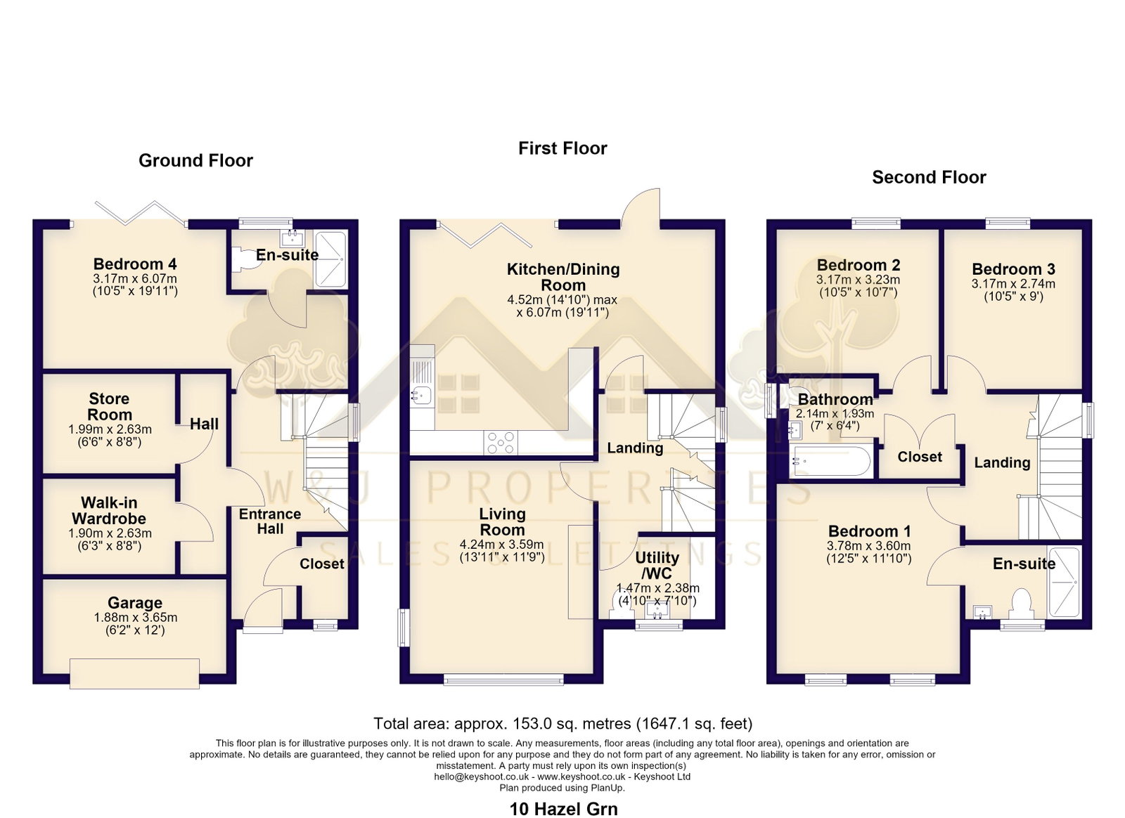 10 Hazel Green, Green Hills, Feniscowles floorplan