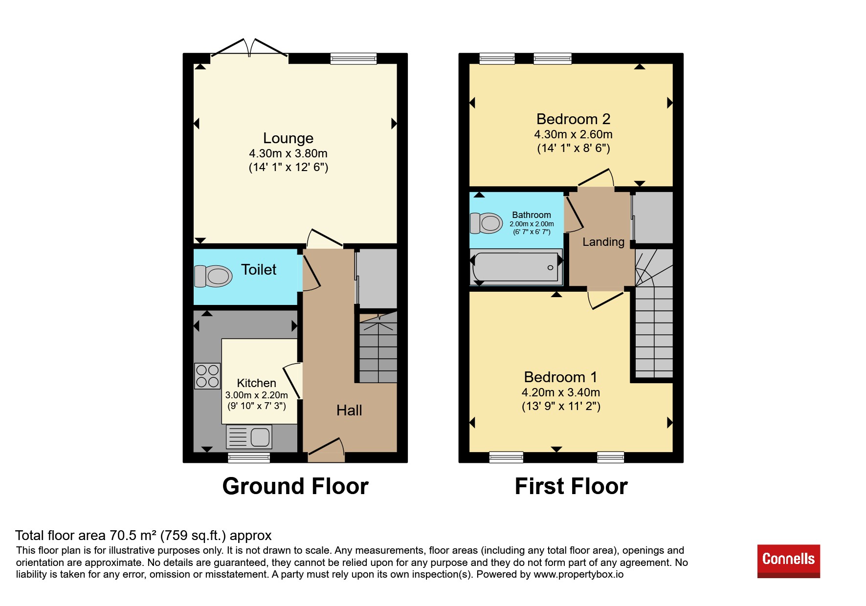 6., Landau Close, Luton floorplan