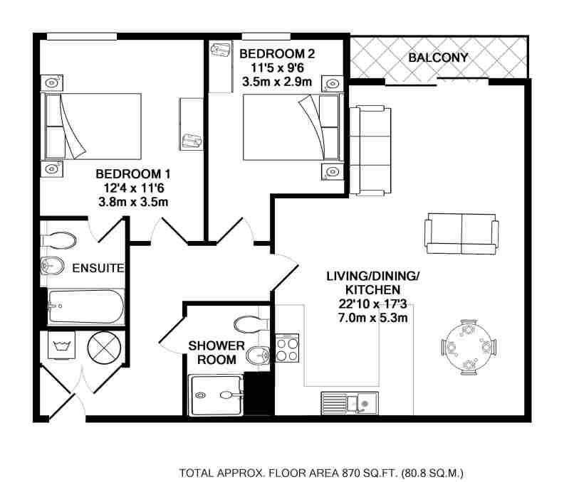 2 Bedrooms Flat to rent in Building 50, Argyll Road, Royal Arsenal SE18