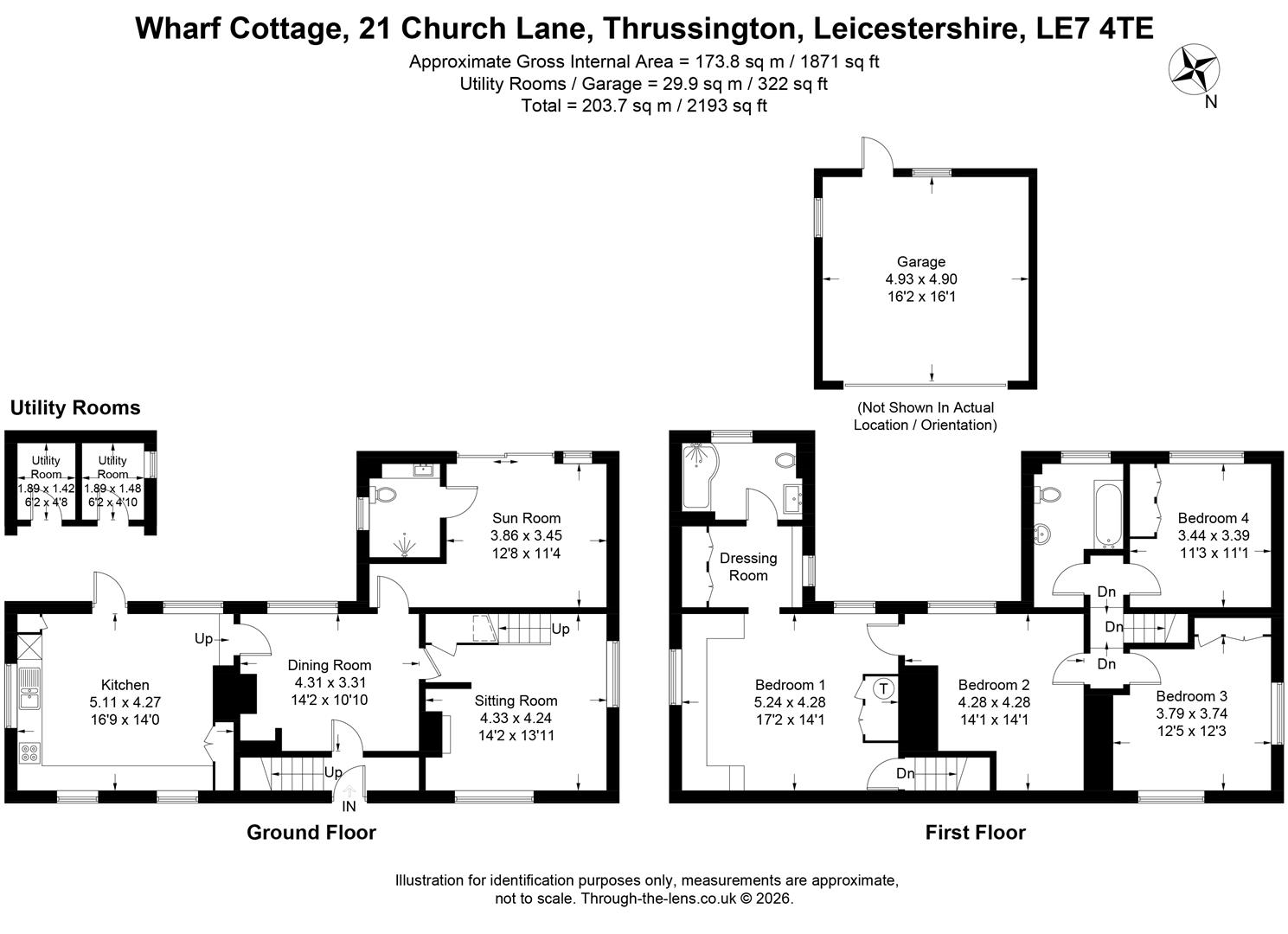 Wharf Cottage, 21, Church Lane, Thrussington Leicester floorplan