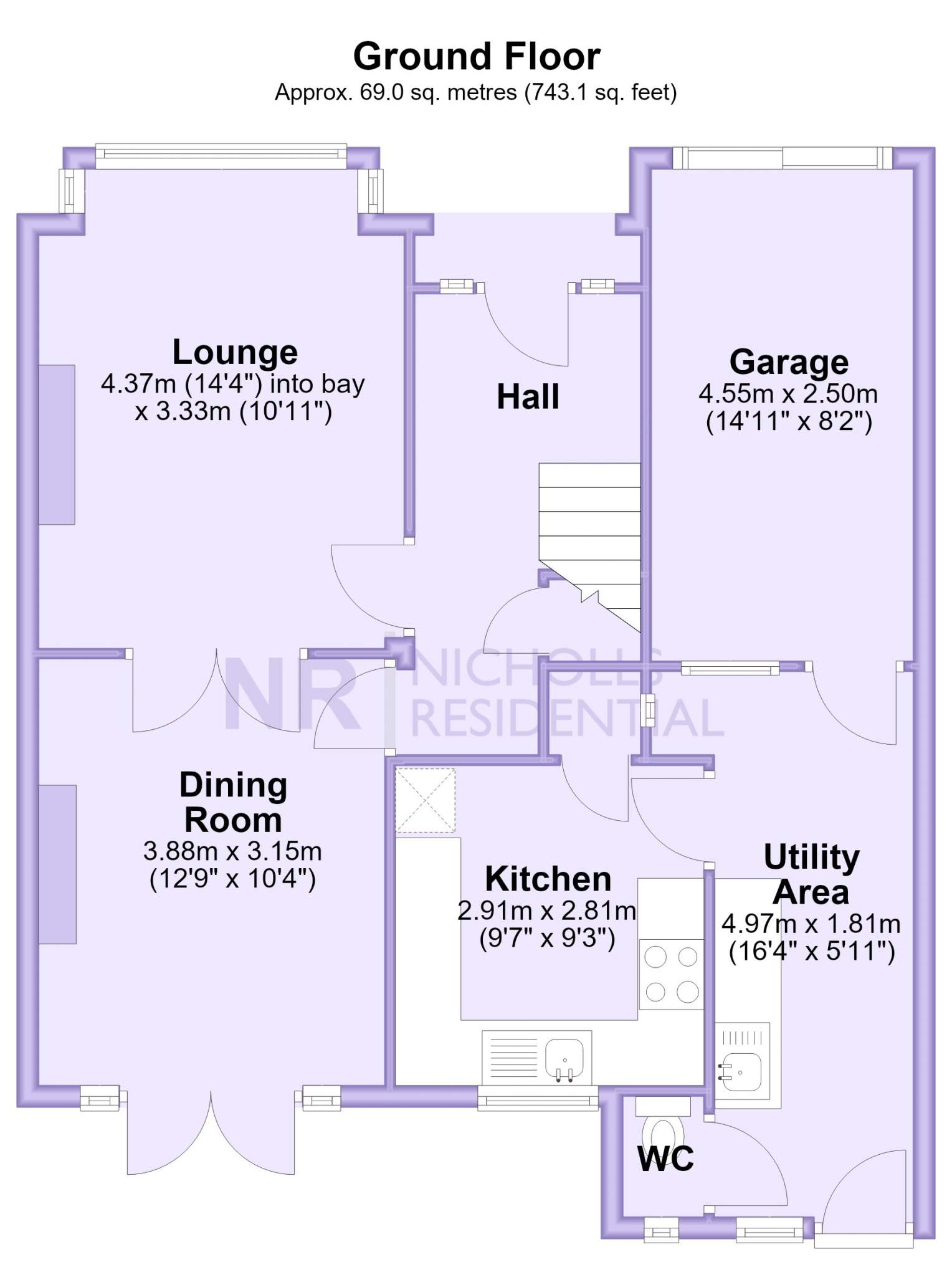 77, Bolton Road, Chessington floorplan