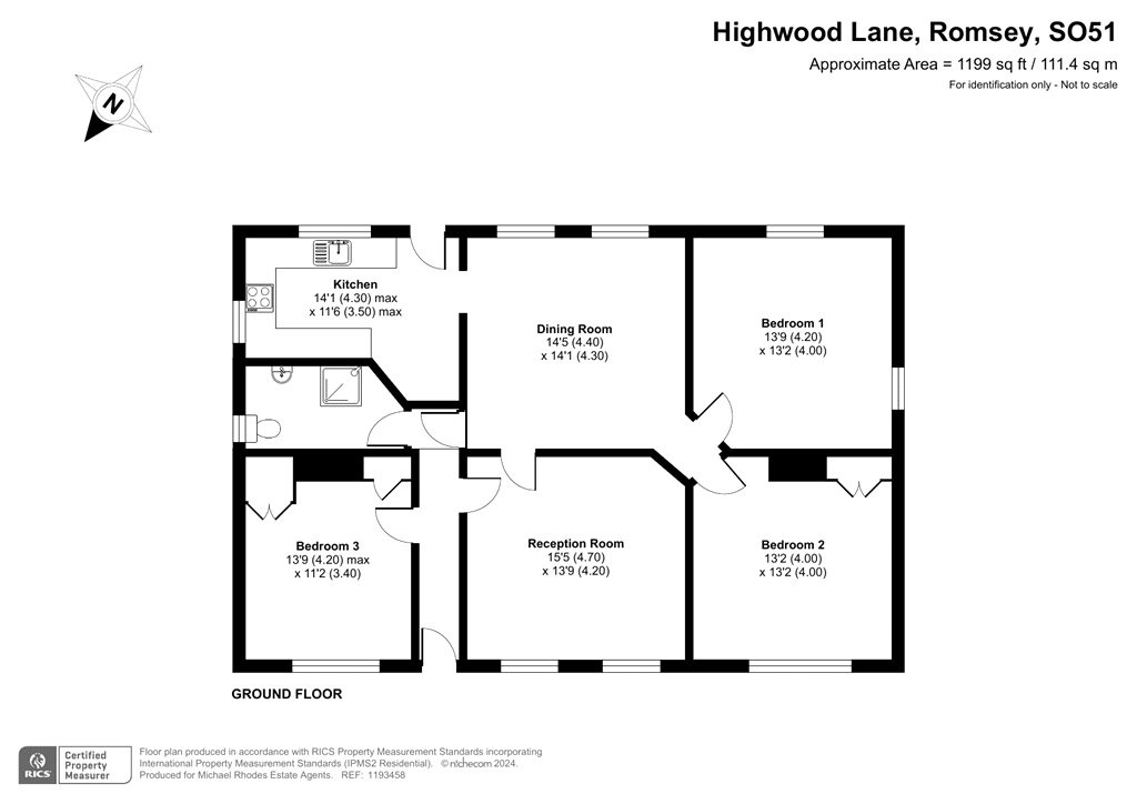 Halterworth Bungalow,, Highwood Lane, Hampshire floorplan