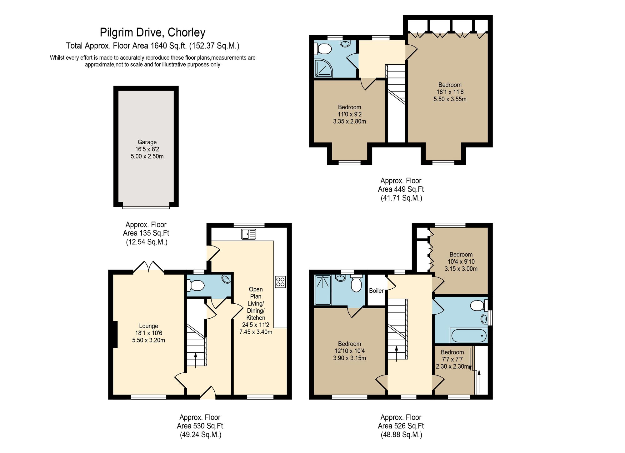 33 Pilgrim Drive, Chorley floorplan