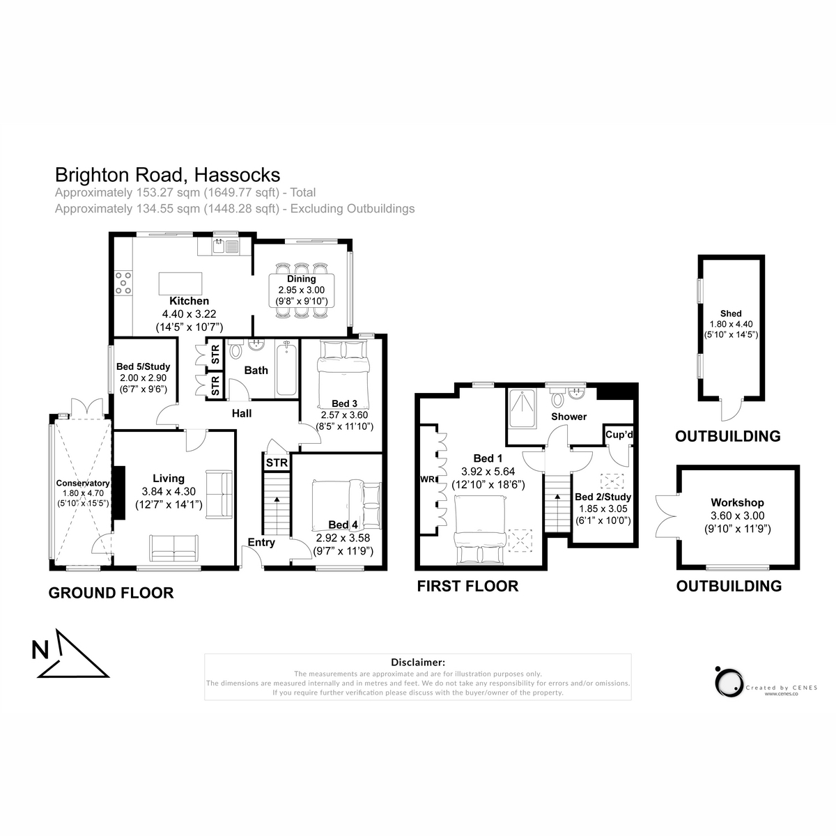 Wilma, Brighton Road, Hassocks floorplan