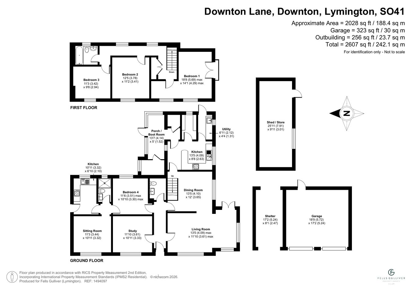 Danebrook, 59, Downton Lane, Lymington floorplan