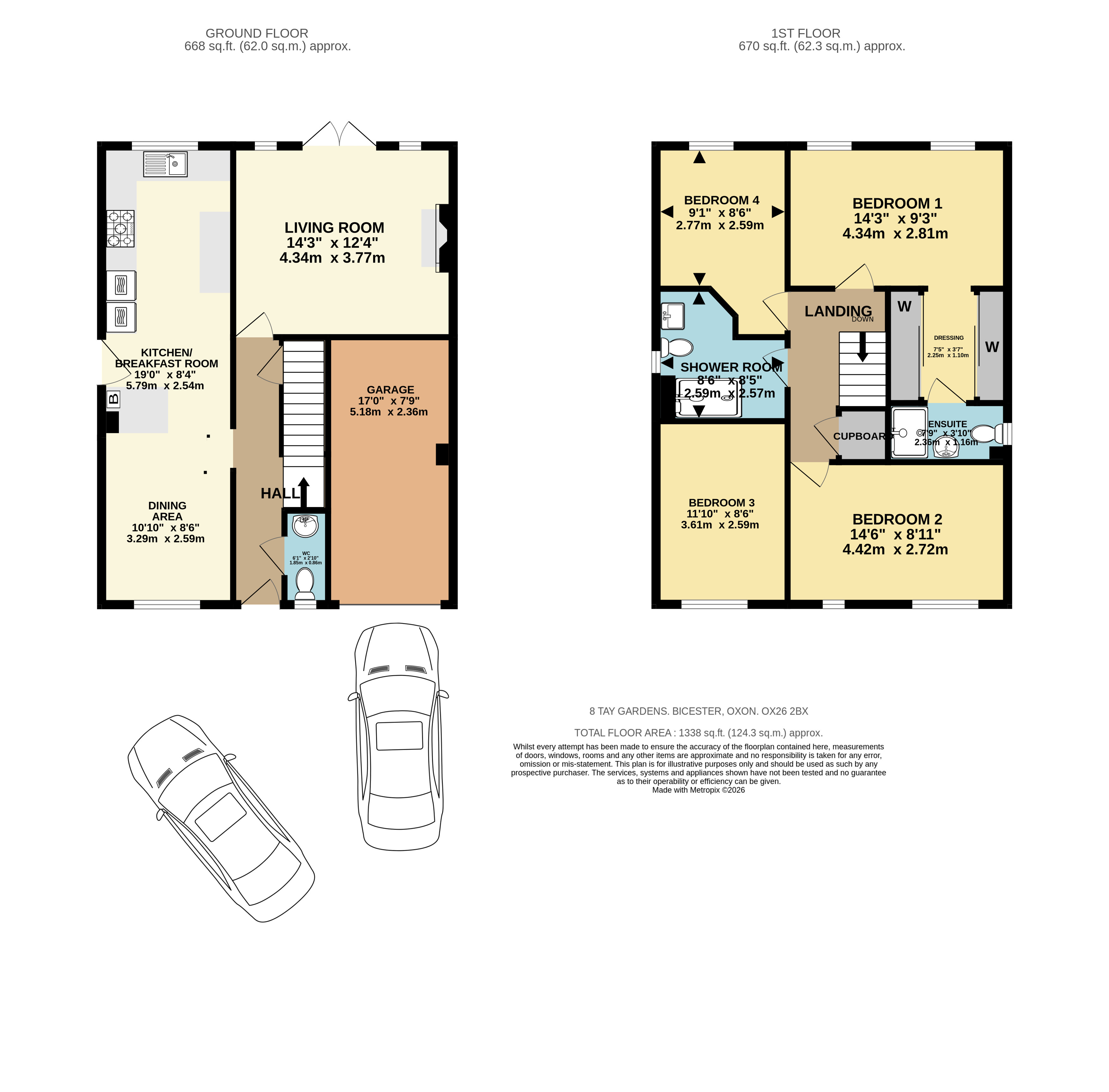 8, Tay Gardens, Bicester floorplan