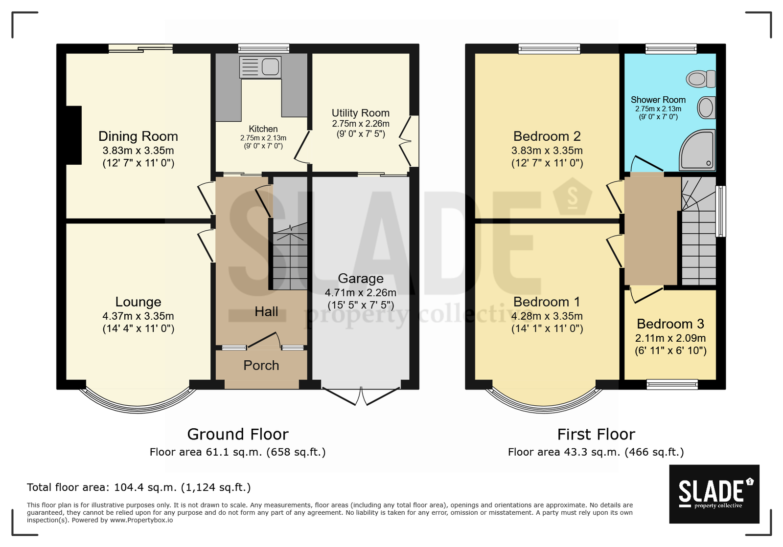 45, Lane Green Road, Bilbrook, Wolverhampton floorplan