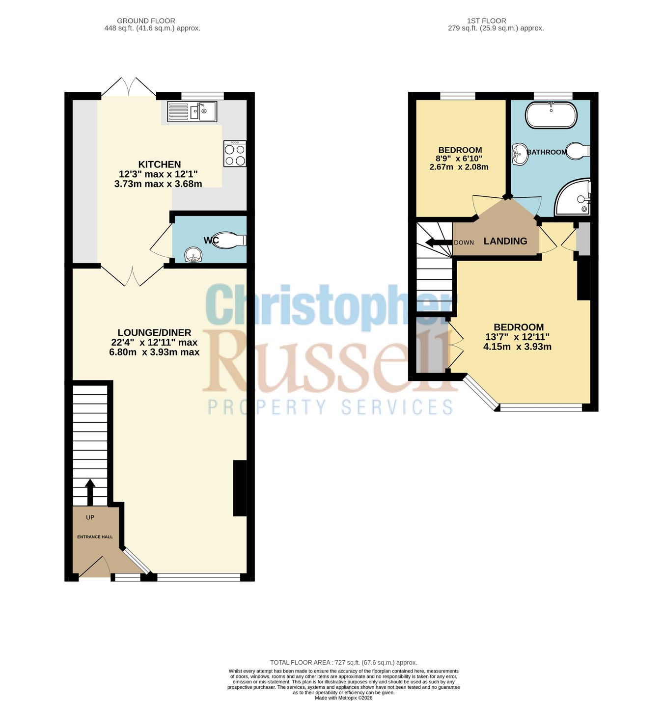180, Rowley Avenue, Sidcup floorplan