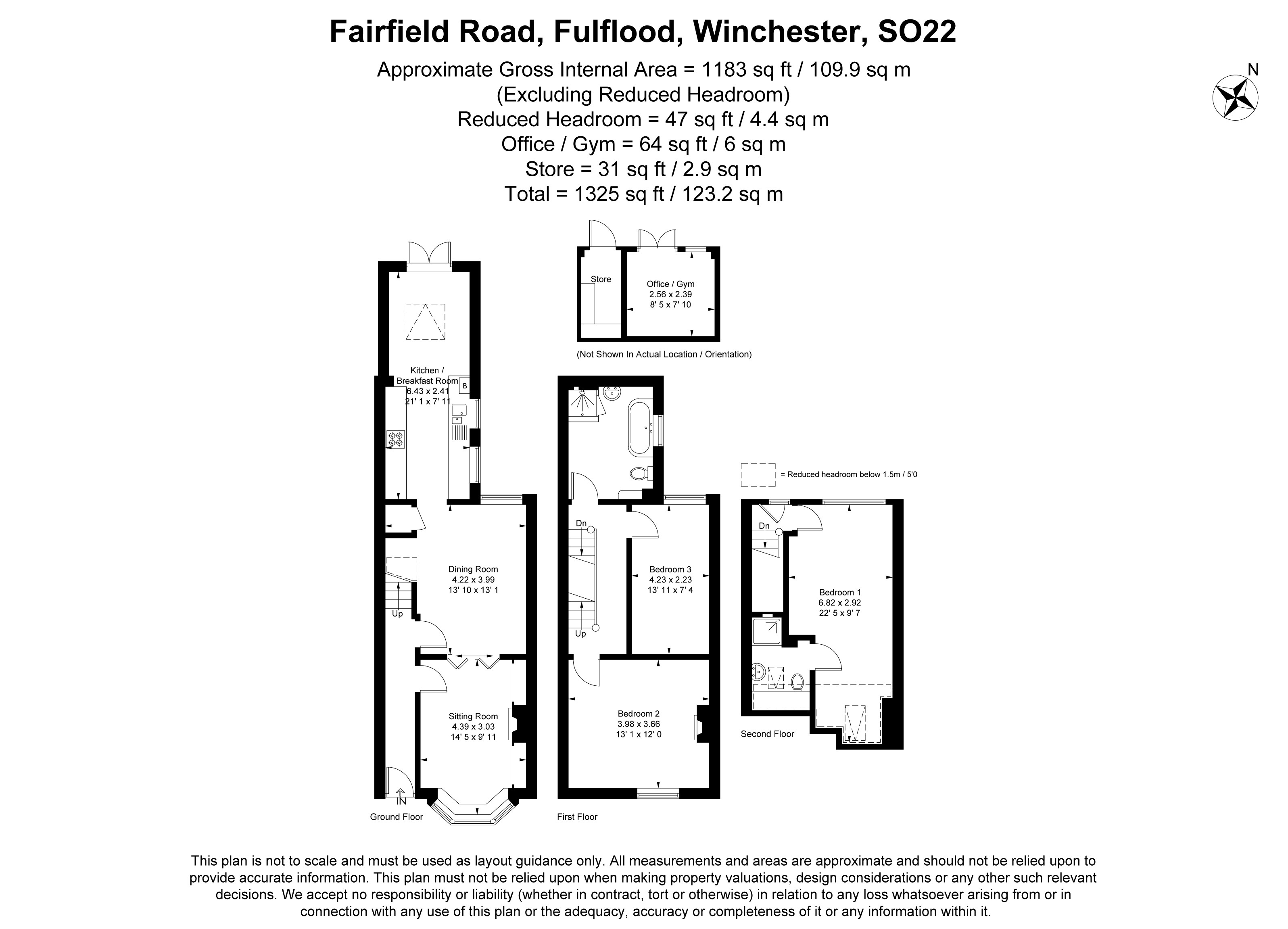 Fairfield Road, Winchester SO22, 3 bedroom terraced house for sale