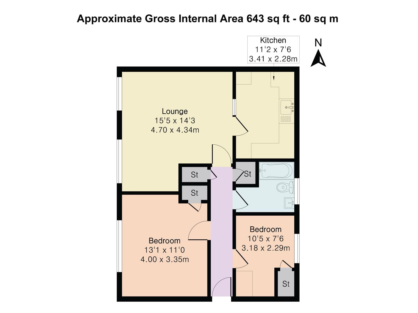 12, Harrington Court, Hertford floorplan