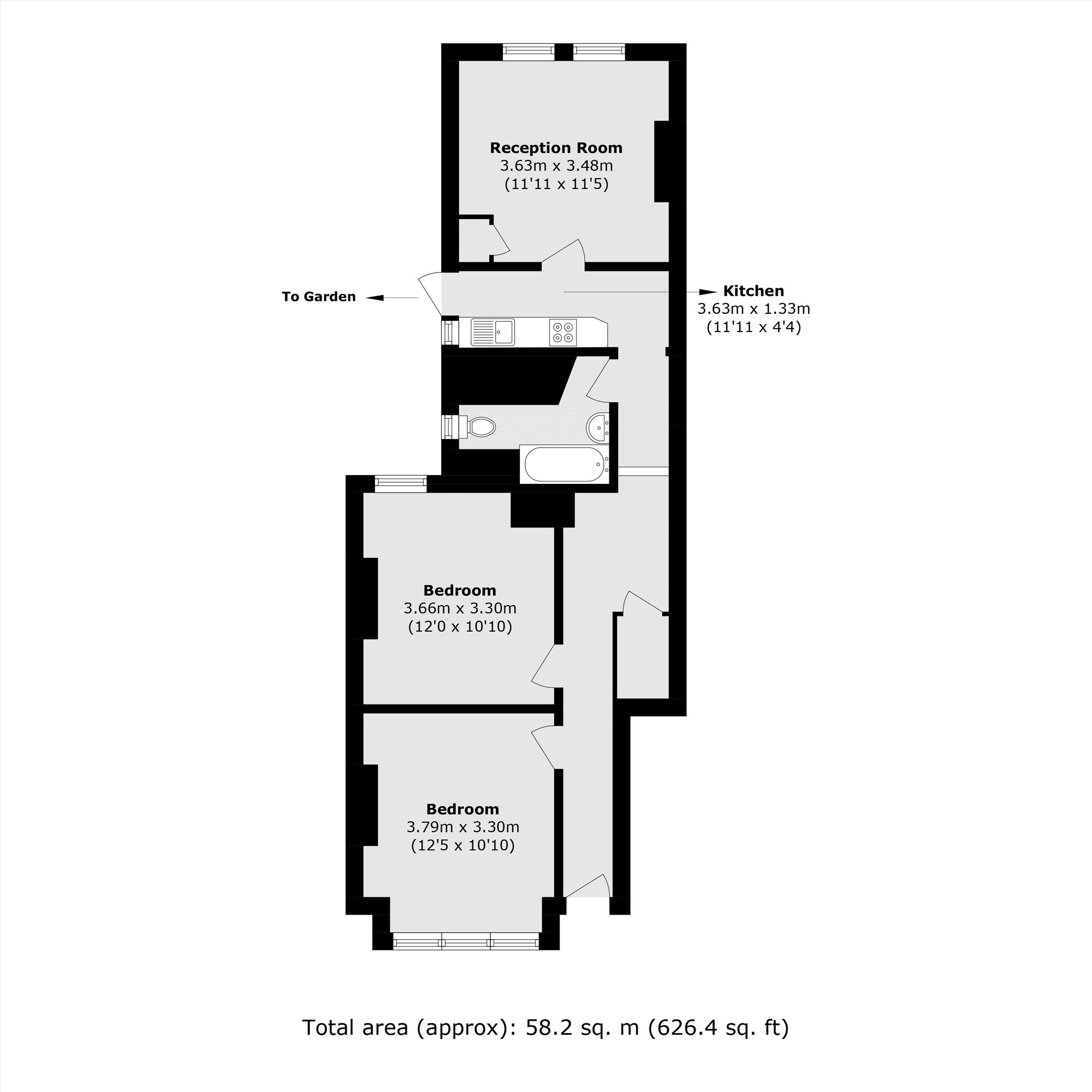 46, Heaton Road, Mitcham floorplan
