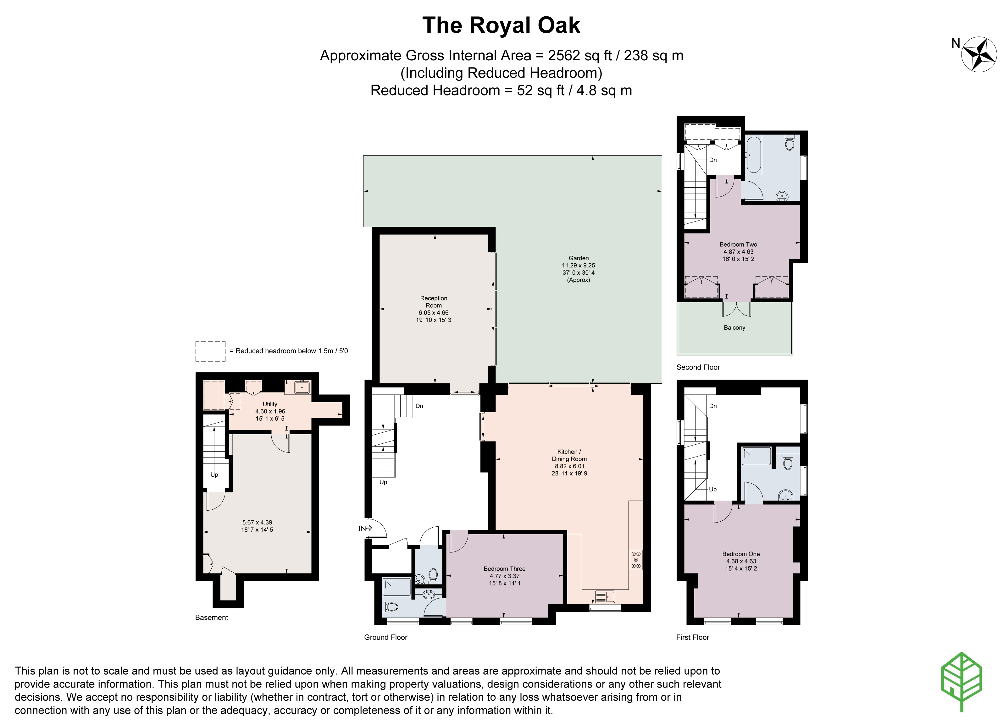 The Royal Oak,, Ham Street, Richmond floorplan