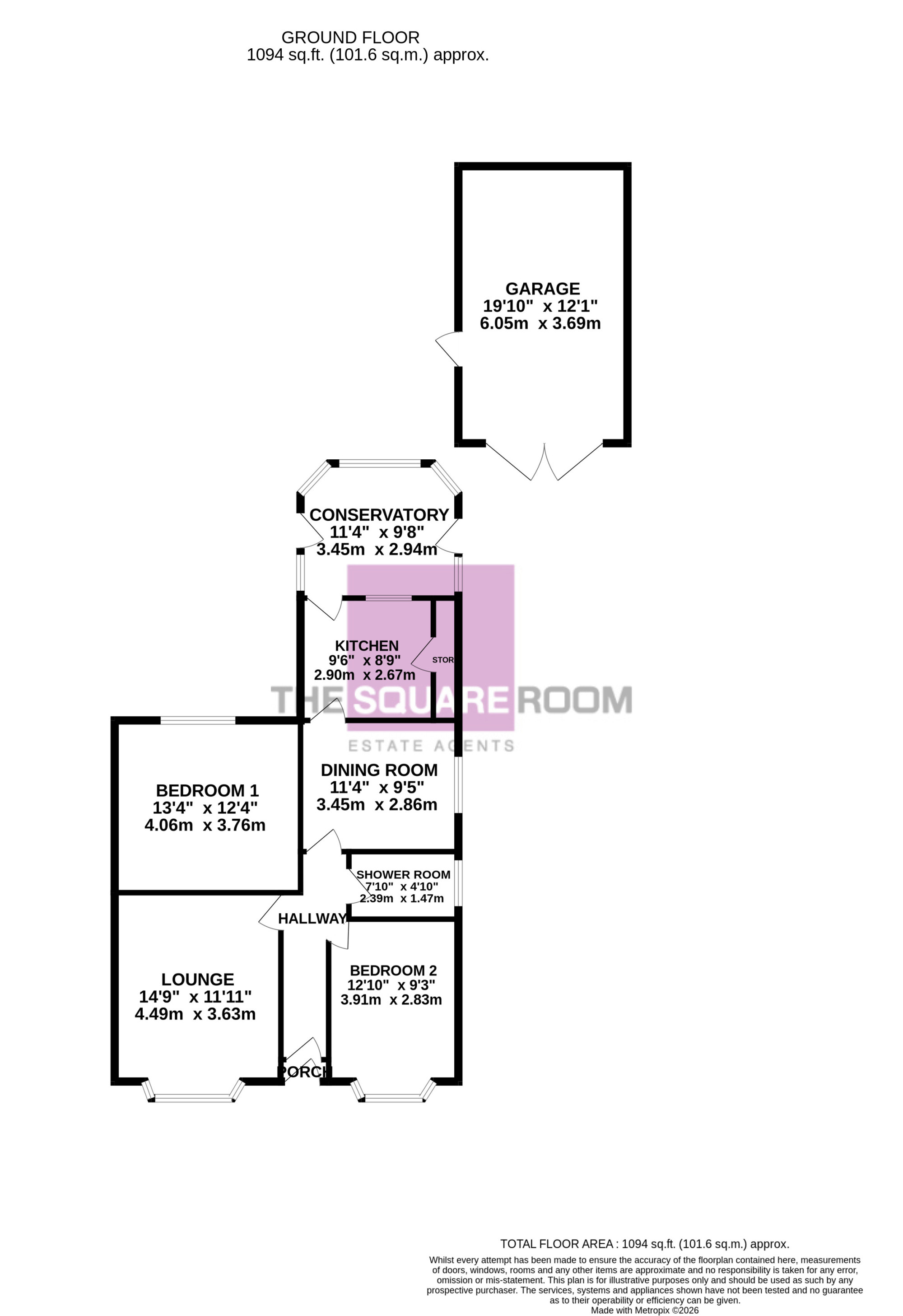 3, Henley Avenue, Cleveleys floorplan