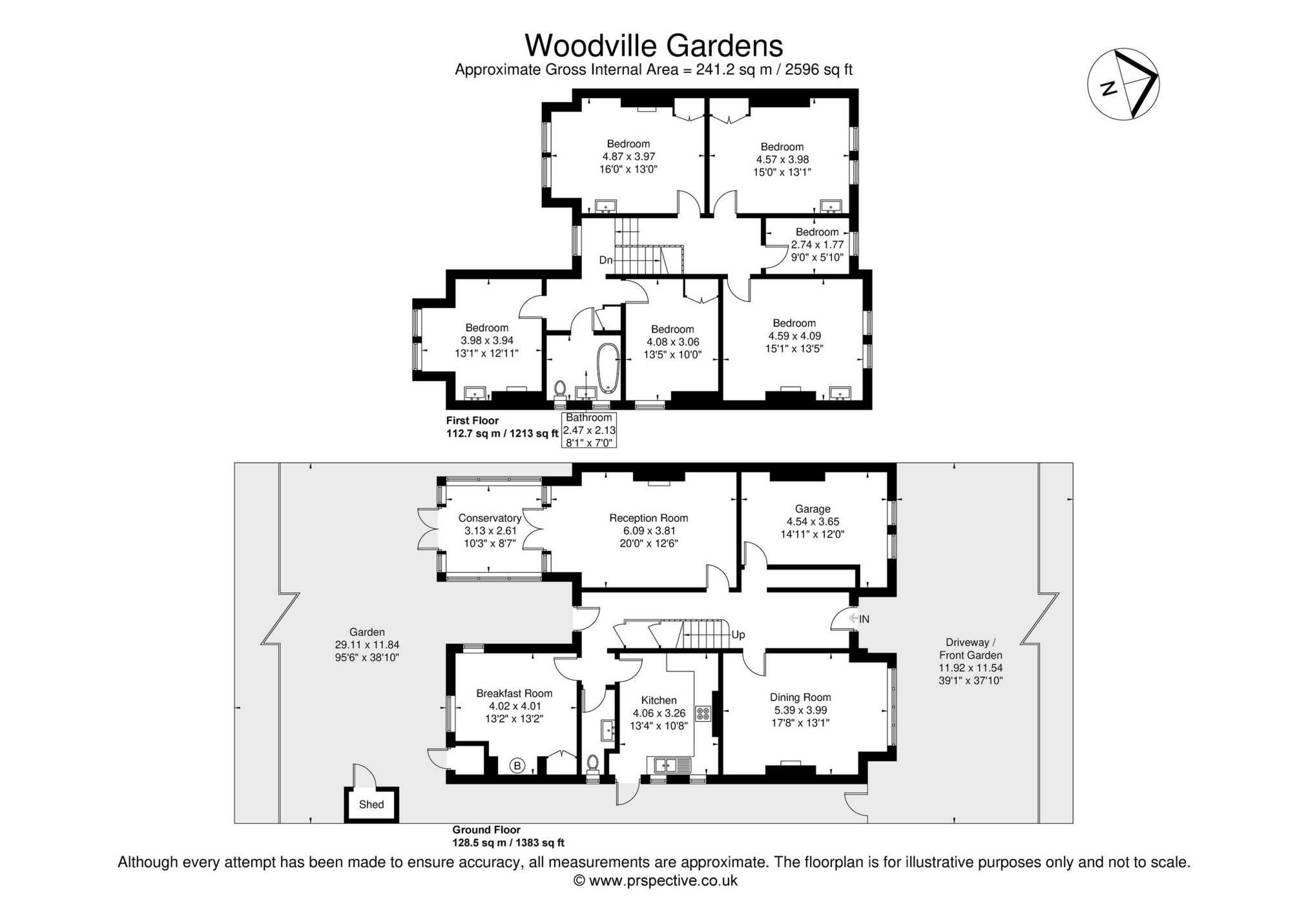 3, Woodville Gardens, London floorplan
