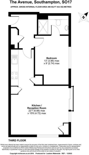 Flat 33, Alexander Place, 87, The Avenue, Hampshire floorplan