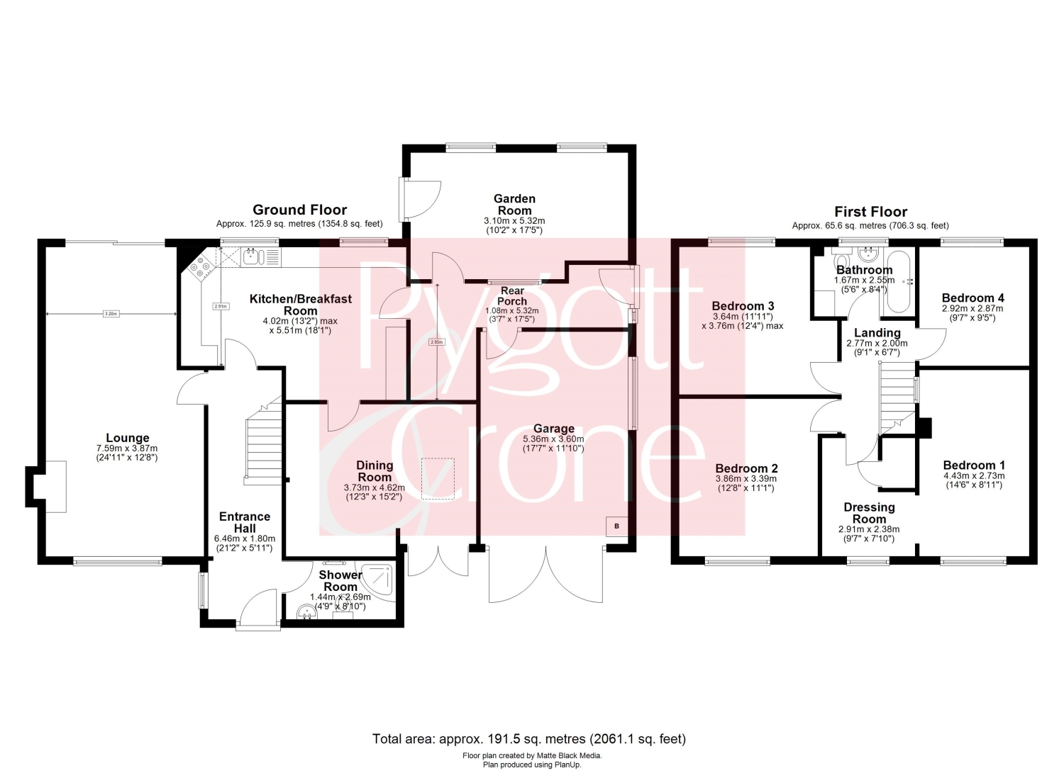 The Willows, Owmby Cliff Road, Market Rasen floorplan