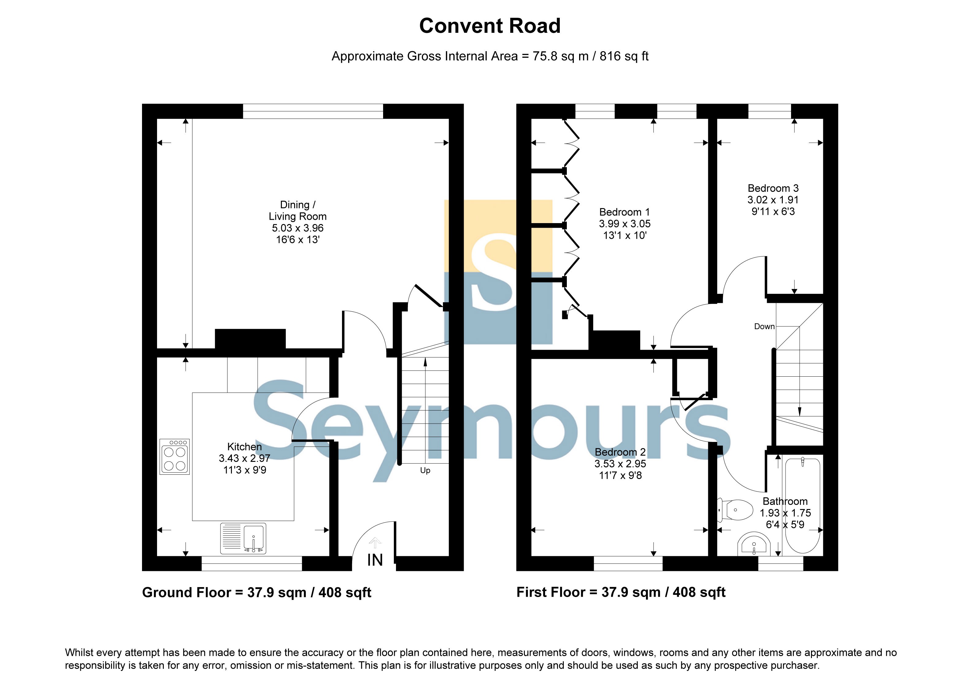 71, Convent Road, Surrey floorplan