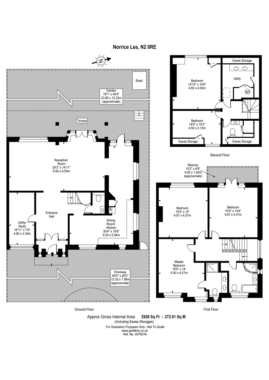 5 Bedrooms Semi-detached house to rent in Norrice Lea, Hampstead Garden Suburb N2