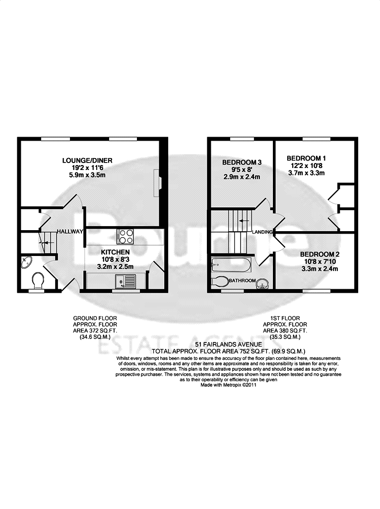 3 Bedrooms Maisonette to rent in Fairlands Avenue, Fairlands, Guildford GU3