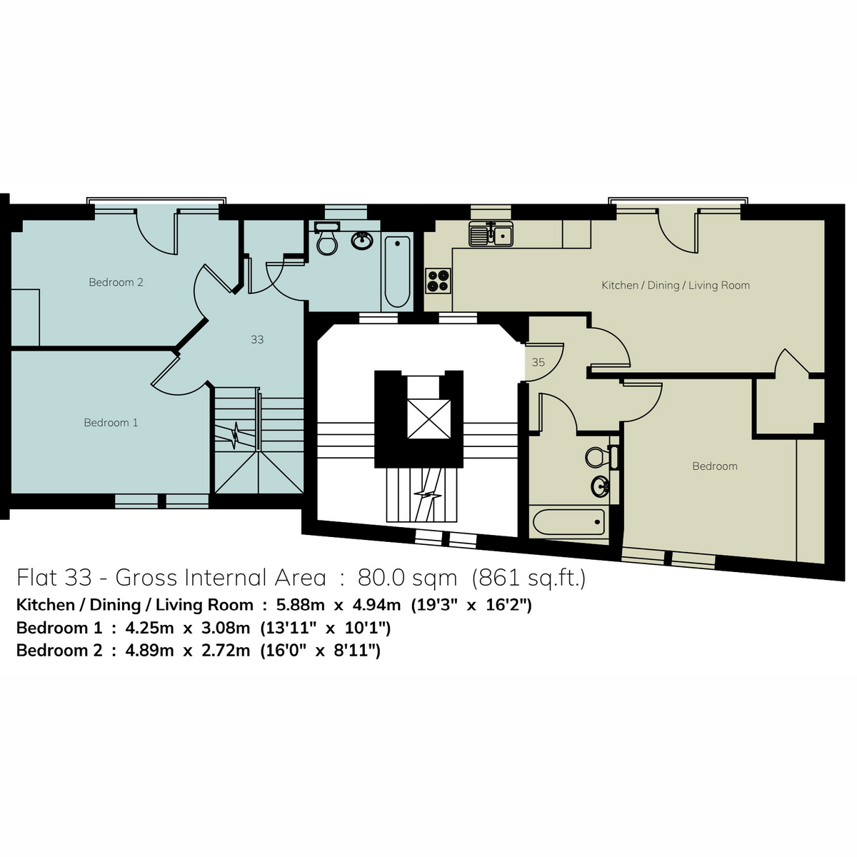 Unit 33 The Wharf Collection, Battersea, SW11 floorplan